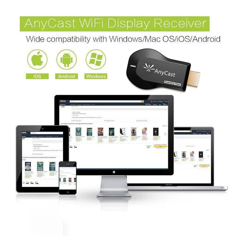 WiFi ключ ТВ 1080p дисплей DLNA HDMI беспроводной приемник Miracast для Android Apple iPhone tv PK Google Chromecast