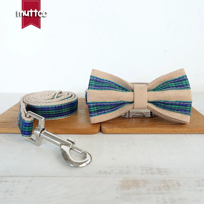 MUTTCO Розничная торговля уникальный стиль воротник лес плед хлопок собачий