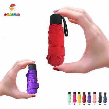 

DMBRELLA Small Fashion Folding Umbrella Rain Anti-UV Waterproof Portable Travel Parasol Women Gift Mini Pocket Girls DM001