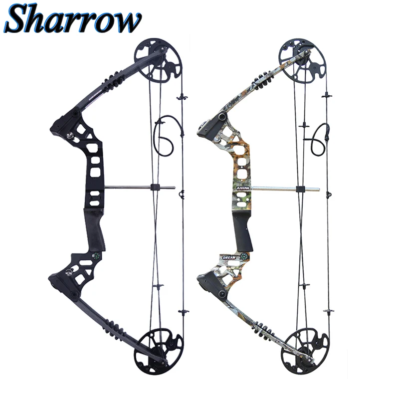 

Junxing Hunting Compound Bow Archery Pulley Bow 20-70 Lbs Adjustable Black and Camo Outdoor Sports Shooting Camping Equipment