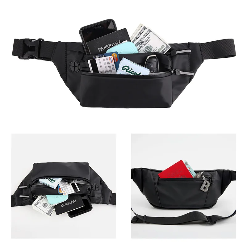 Fanny Pack Водонепроницаемый поясная сумка Borseta Для мужчин на открытом воздухе ремень