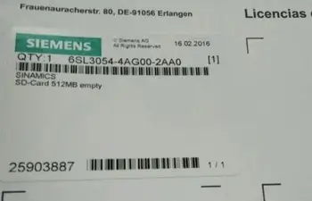 

6SL3054-4AG00-2AA0 New and original SD card 512MB