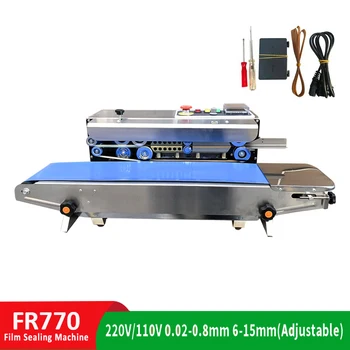 

220V Automatic Continuous Film Sealing Machine Plastic Bag Packaging Machine Advanced Food Tape Vertical Sealing + Date Printing