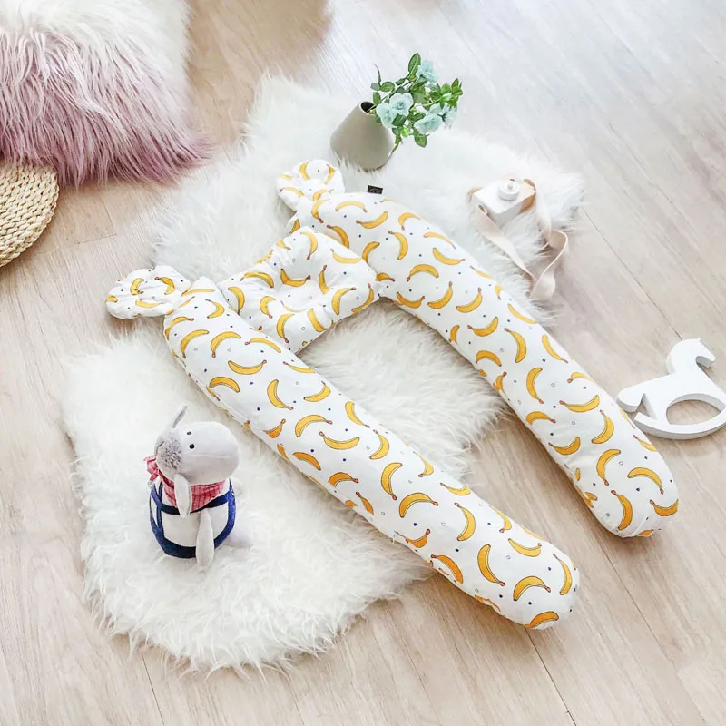 banana Бампер для детской кроватки, безопасное моющееся детское постельное белье, подушка-бампер, защита для детского сна, бампер для детской кроватки, принадлежности для детского постельного белья - Цвет: banana