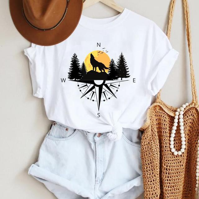 Cartoon Bird New Lovely Cute Trend 90s Style Fashion Summer Lady Print Tee Graphic T Top Female Tshirts Clothes T-Shirt