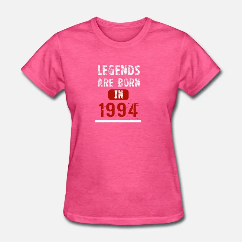 Women-Rose Red Индивидуальные легенды рождены в 1994, Мужская футболка, женская футболка с круглым вырезом и надписью, Мужская футболка, большие размеры, S-5xl, Мужская Поп-футболка - Цвет: Women-Rose Red