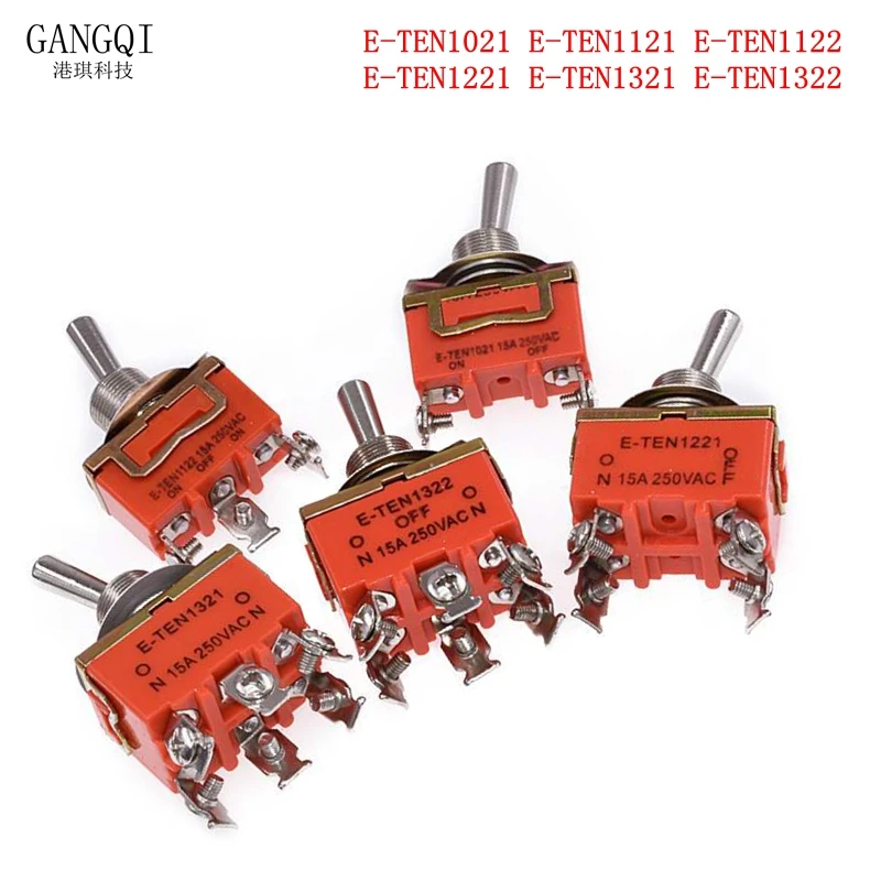 5PCS Premium Toggle and Rocker Power Switch Set