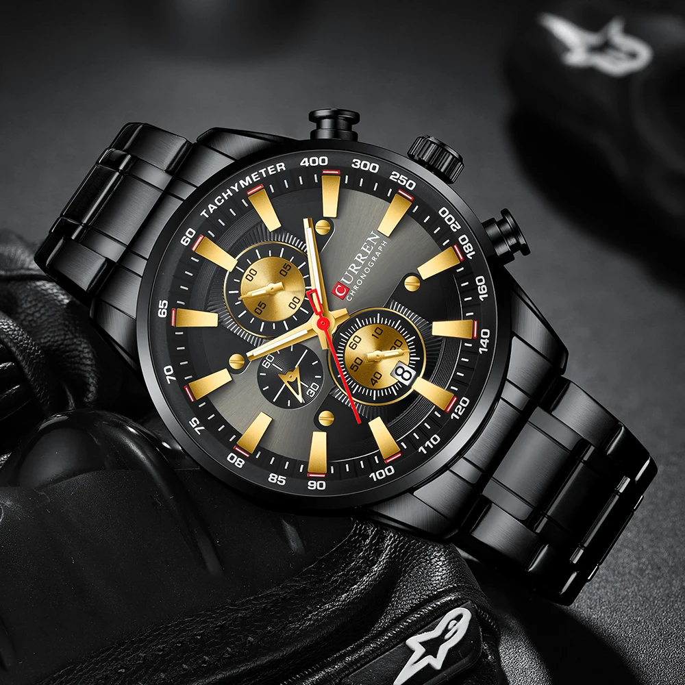 Relojes новые часы для мужчин CURREN Модные Спортивные кварцевые часы для мужчин часы лучший бренд класса люкс Бизнес водонепроницаемые часы Relogio Masculino