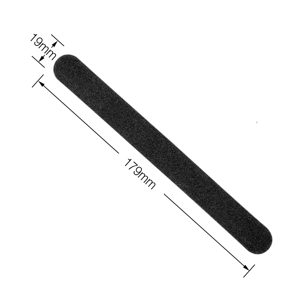 5 шт Профессиональные двухсторонние пилки для ногтей буфер 100/180 шлифовальный буфер красный черный песок пилка для ногтей сильная Толстая наждачная бумага инструмент для ногтей - Цвет: 1pcs