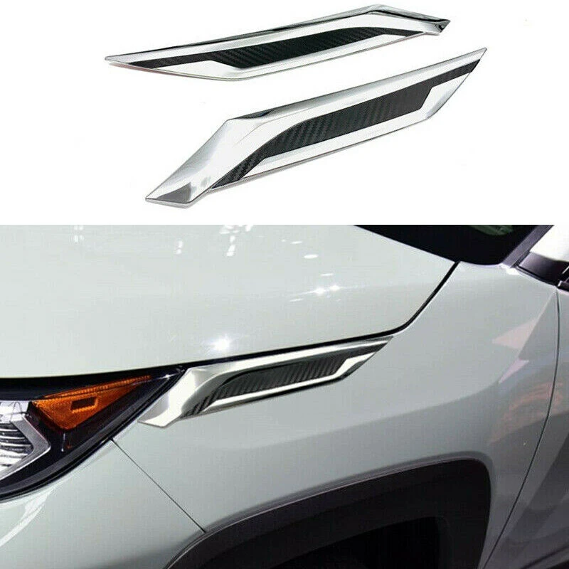 Декоративный головной светильник для Toyota RAV4, сменная износостойкая наклейка, 1 пара, внешняя