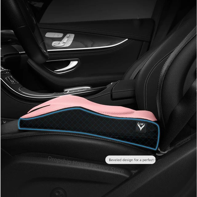 Memory Foam Car Seat Cushion and 3D Mesh Lumbar Support Pillow