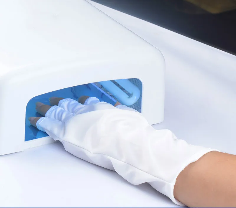 1 Pair UV Protection Glove Nail Art Gel Anti UV Glove UV LED Lamp Nail Dryer Light Radiation Protection Nail Art Tool