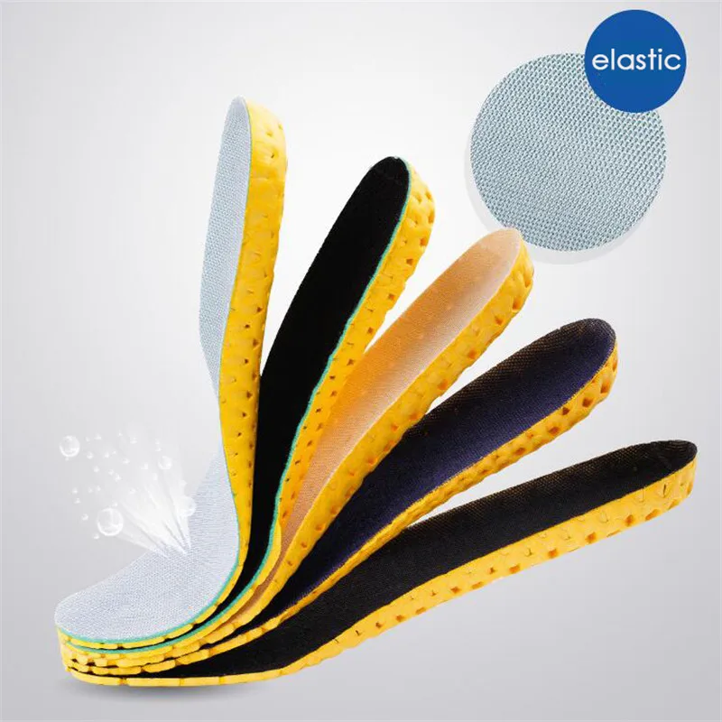 thumbnail image 4 of Plantillas de malla transpirables elásticas desodorantes para correr, plantillas para pies, plantillas para zapatos para hombre y mujer, almohadilla ortopédica, espuma viscoelástica, 4 of 5