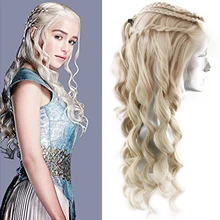 Imeya плетеные волосы стиль парик блонд объемная волна синтетический парик на кружеве с шестью жгутами без клея половина ручная вязка Косплей вечерние парики