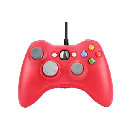 red USB пульт дистанционного управления Джойстик для microsoft Системы ПК игровой контроллер для Windows 7/8/10 не для Xbox 360 джойстика - Цвет: red