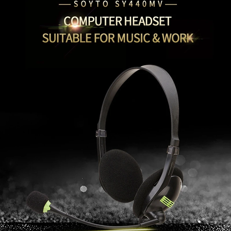 Telephone Headset USB with Microphone Noise Cancelling Computer PC Headset Call Center Telephone Headset