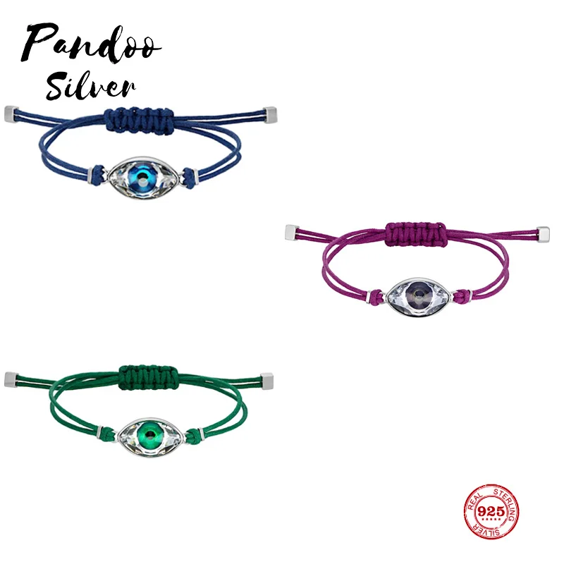 

Fashion Charm Pure 925 Silver Original 1:1 Copy, Mysterious Element Lucky Guard Adjustable Bracelet Female Luxury Jewelry Gifts