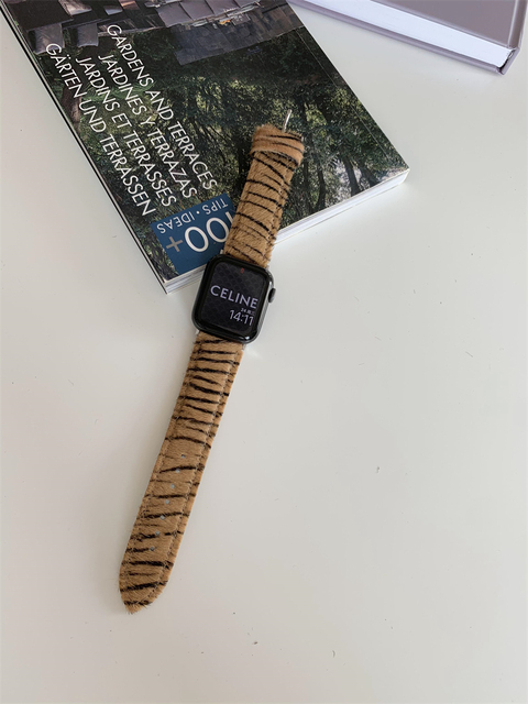 Strap Band For Apple Watch 7 SE 5 6 4 3 2 1 Fashion Zebra Women Bracelet For iwatch series 45mm 41mm 38MM 40mm 42mm 44mm