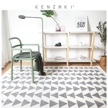 Настольный коврик для чая для жилой комнаты, современный стиль простой бытовой диван спальня Черный и белый цвета Nordic геометрический Коврик