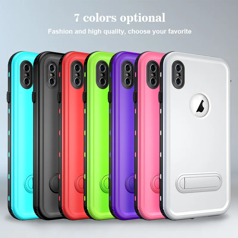 Ударопрочный подводный чехол для iPhone XR X XS Max, чехол для спорта на открытом воздухе, IP68, водонепроницаемый пылезащитный чехол для дайвинга для iPhone XS Max