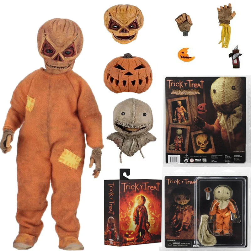 Trick R Treat Sam облаченная " Шкала с сумкой и леденцом Хэллоуин 2007 классический фильм NECA фигурка игрушка кукла подарок