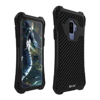 

R-JUST for Samsung Galaxy S9 Plus Aluminum Metal Shockproof Dirtproof Heavy Duty Armor Case Outdoor Hard Defender Cover