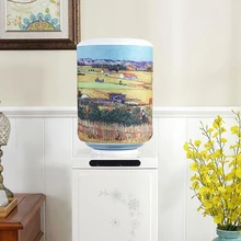 Тканевый пылезащитный чехол с мультяшным животным, домашний арт, питьевые фонтаны, бочки, диспенсер для воды, защита от перепродажи