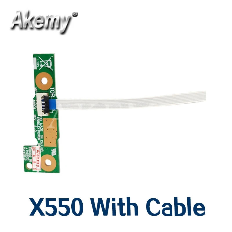 Оригинальная плата кнопки питания с кабелем для For Asus X550E X550EP X552E X550WE X550WA X552W X550EA