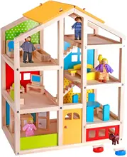 Maison de poupée, jouet éducatif pour enfants, exercice pratique, cadeau de noël