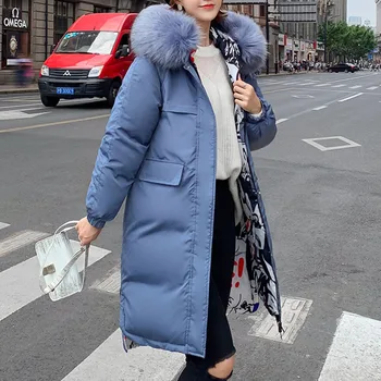 

Thick Warm Fur Collar Women Parkas Autumn Winter Hooded Slim Zipper Warm Women Coat and Jacket Black куртка женская DR2373