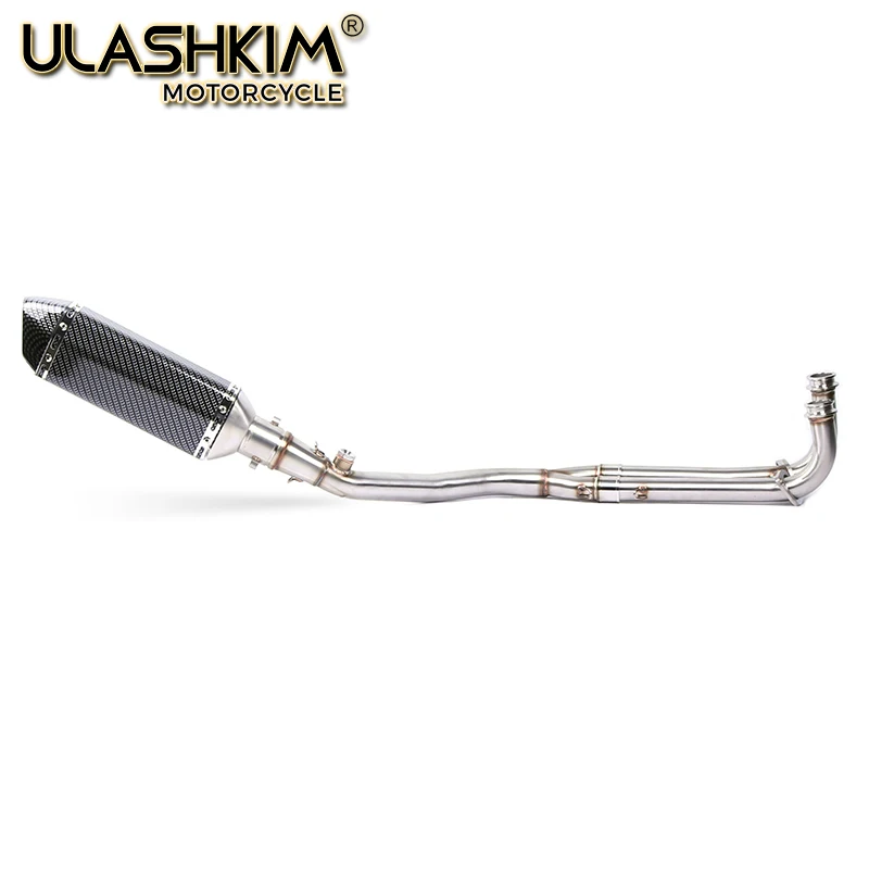Motorcycle TMAX530 TMAX500 Exhaust Conenct Middle Pipe Muffler Full System Slip On For TMAX 500 530 Slip On 2008 - Цвет: same photo