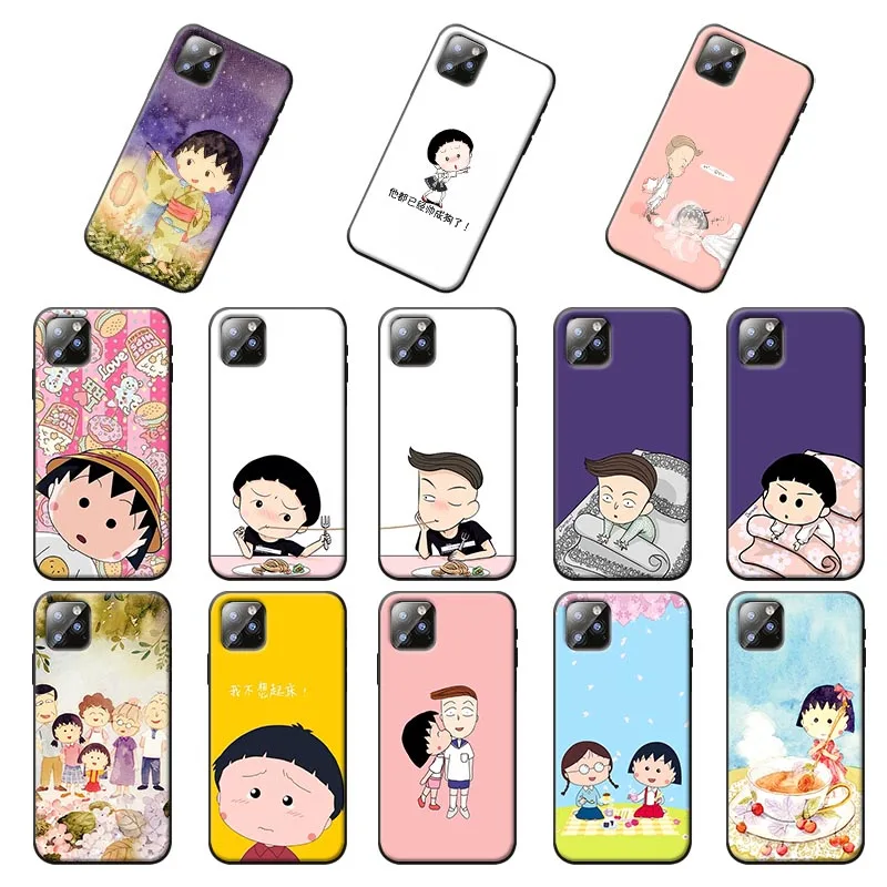 Chi-bi Maruko для iPhone 7 11 pro max XR X 6S 8 XS MAX 6 plus SE 5S Мягкий силиконовый чехол телефона |