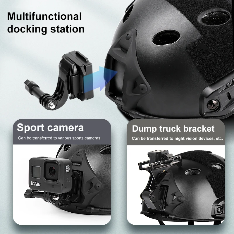 Тактическая спортивная камера для шлема кронштейн Gopro аксессуары Insta360 One R Cuttlefish