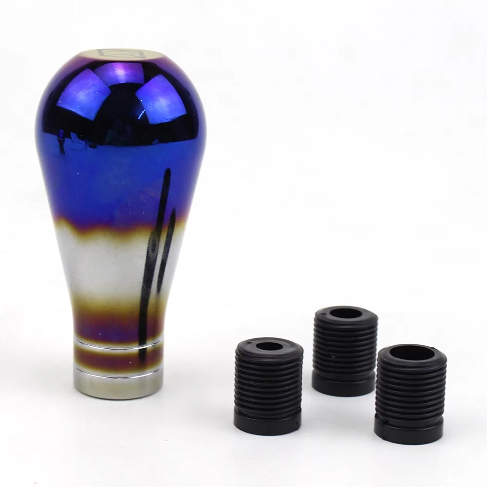burnt blue Универсальная алюминиевая Поворотная титановая синяя ручка переключения передач - Название цвета: burnt blue
