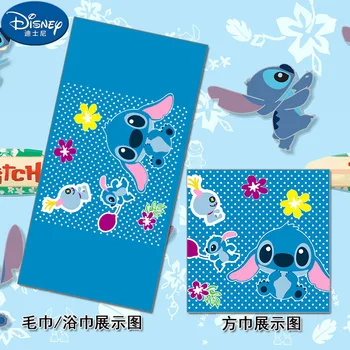 

Disney Stitch Cartoon Beach Towel Bath Towel Soft Face Towel Swimming Water Absorbing Breathable Sport Gym towel