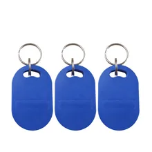 100 шт 13,56 MHz 1K S50 IC брелок Случайные цвета контроль доступа брелок RFID Метка смарт-карты управление маркером посещаемости