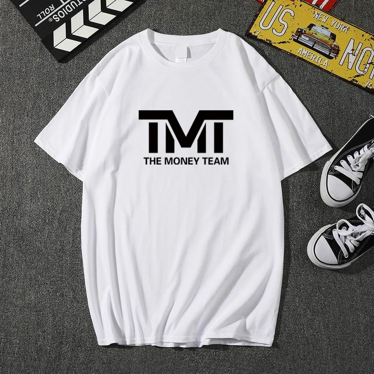 

New Fashion T-shirt Pullovers Summer Mens T-shirts TMT The Money Team Printing Round Neck T-shirts Men's Short Sleeve Plus Size