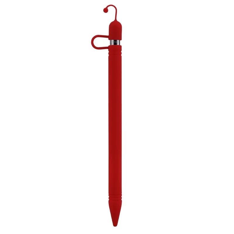 Силиконовый Сменный Чехол с наконечником, защитный чехол для Apple Pencil 1st 2nd, стилус, чехол - Цвета: Красный
