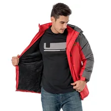 Северная зима мужская куртка ветрозащитная непромокаемая Толстовка Верхняя одежда для альпинизма плюс бархатное уплотненное пальто для пары