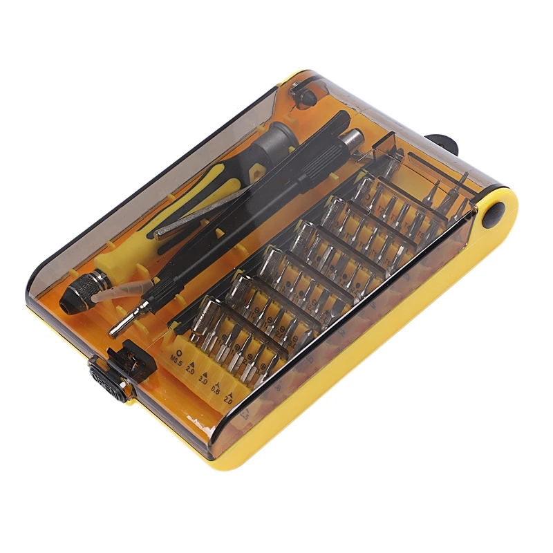 

Screwdriver Set 46 In 1 Design Patents Magnetic Precision Screw Driver Tools Quarter Ratcheting Screw Driver Bits Head Set Multi