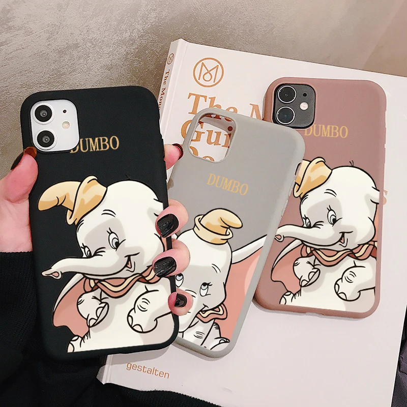 Мультяшный чехол для телефона Dumbo Elephant Huawei P30 P20 P10 Pro Lite Plus матированные