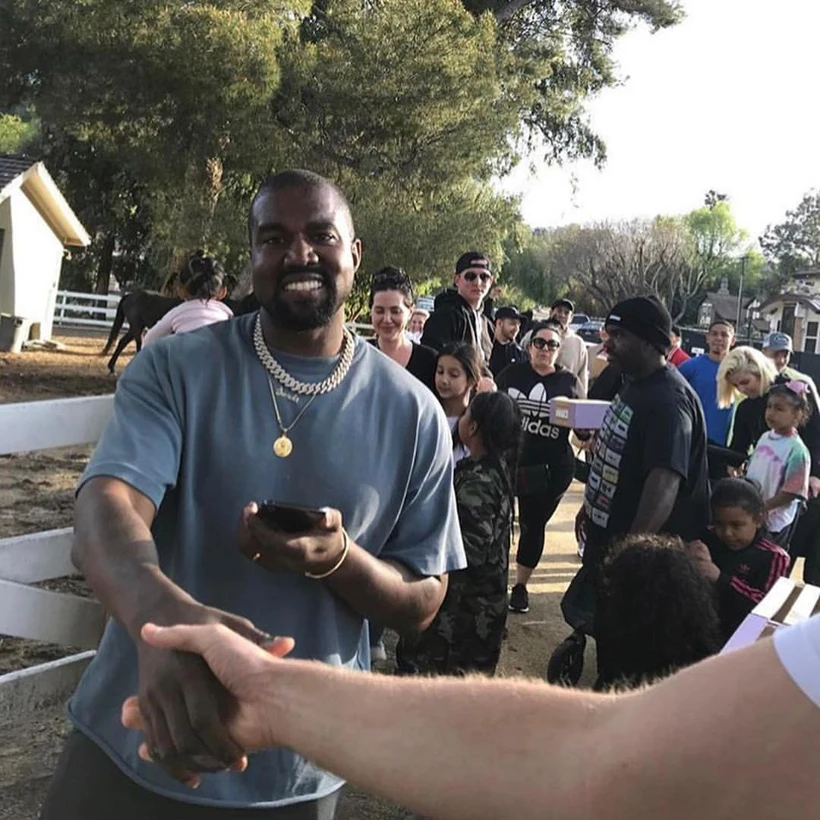 Kanye T рубашка однотонная мужская летняя одежда футболка сезон 6 West лучшее качество