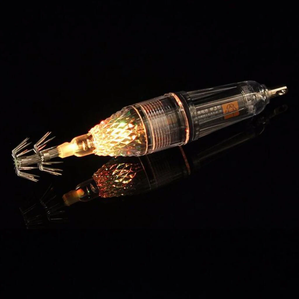 12cm LED Underwater Light Fishing Bait Lures Deep Drop LED Light Waterproof Underwater Lamp Attractive Light Attracting Tools