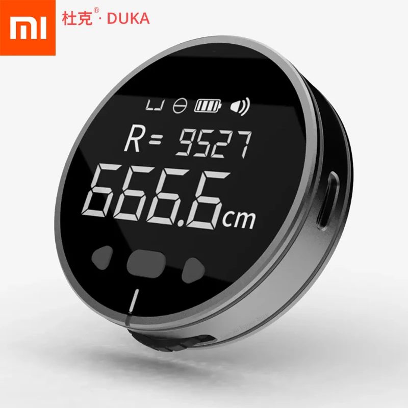 Youpin DUKA Multifunctional Electric Ruler 99M Length Measurement Volume Measure Distance Meter 
