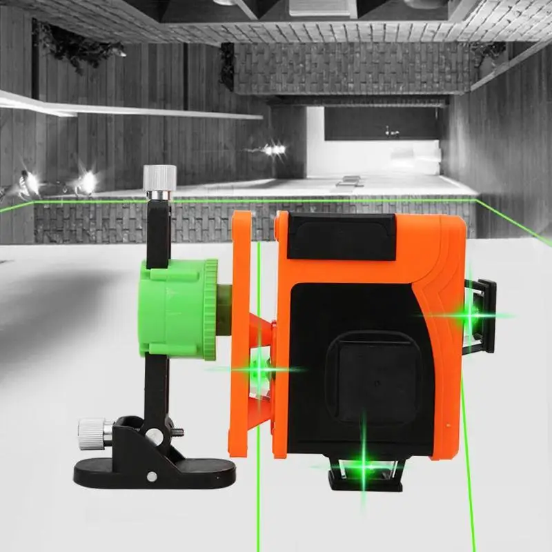 

16 Line LD Green Light Laser Level Instrument Self-leveling Laser Measuring Tool 8000 mAh Lithium Battery Lasts for 8-12 Hours