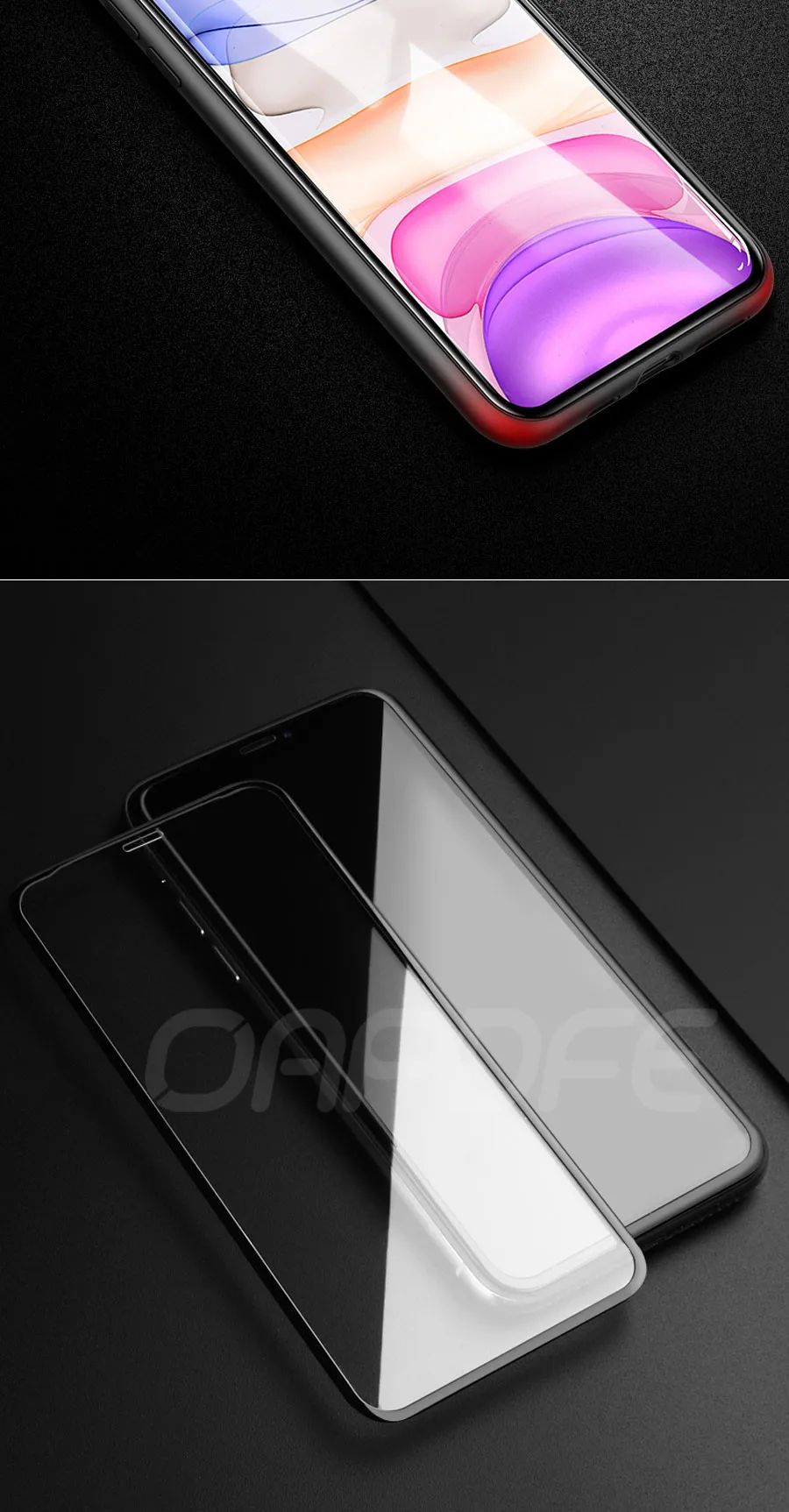 100D защитное закаленное стекло для iPhone 11 Pro X XR XS Max Защитное стекло для iPhone 8 7 6 6S Plus защитная пленка