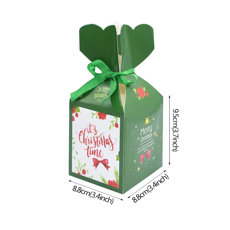 5 шт, рождественские Бумага "Ланч Бокс" милые Санта Клаус с принтом «Снеговик» и «олень», рисунок Яблоко коробка для рождественской вечеринки Подарочная Конфета упаковка поставки - Цвет: B07