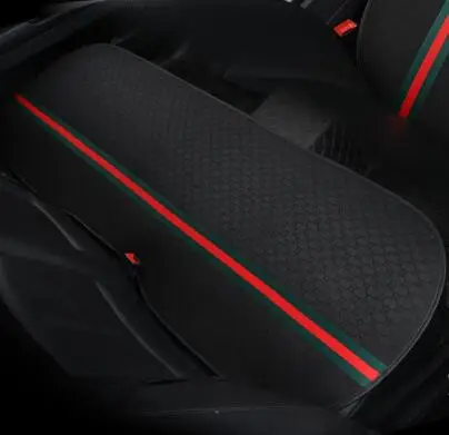 Новые подушки для автомобильных сидений, чехлы для сидений, летние поставки, льняные, четыре сезона, универсальная сетка для сиденья, красная Подушка - Название цвета: back seat black 1pc