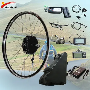 

48V350W Electric Bike Conversion Kit with Lithium Battery LCD 20''24''26''700C Front Motor Wheel Kit Bicicleta Electrica E Bike