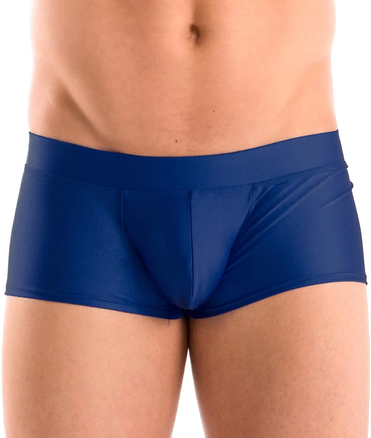 Men's swim trunks new solid colour warm-up swimming costume